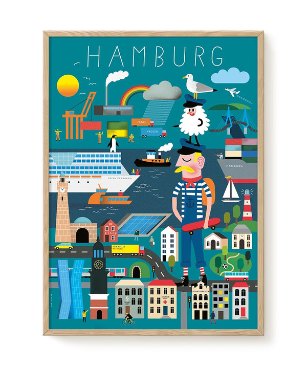 Hamburg Erklärbuch Poster