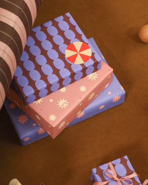 Extragroßer Aufkleber Circus Chapiteau Vanille Poppy Red (10 Stk.)