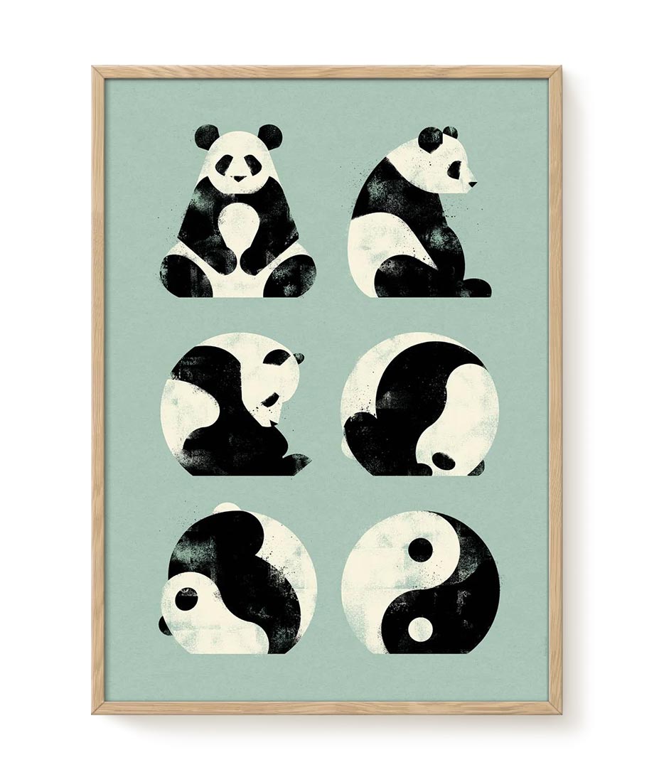 Yin&Yang Panda Poster (50x70cm)