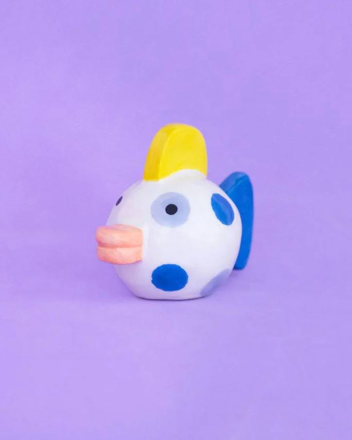 Tiny Fisch Keramikskulptur