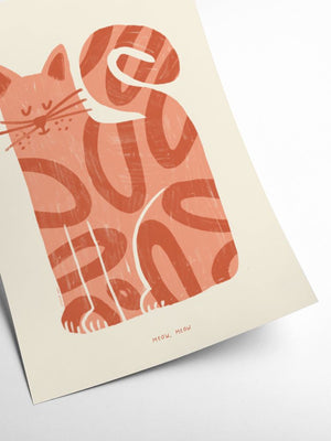 Meow, Meow Print (30x40cm)