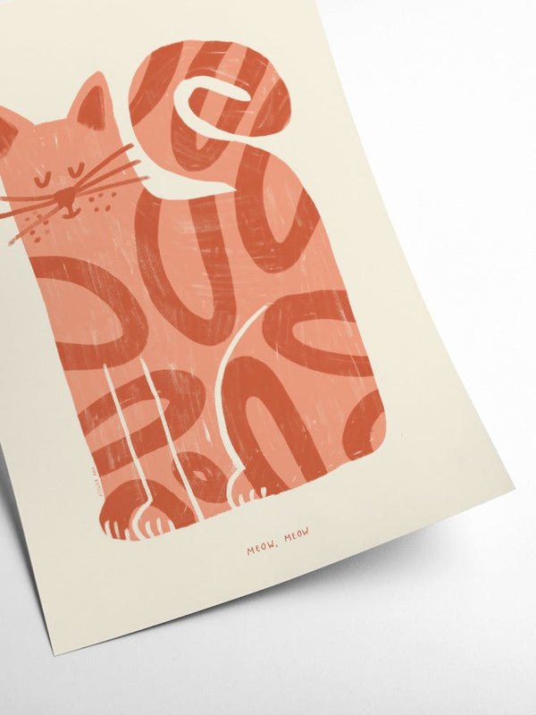 Meow, Meow Print (30x40cm)