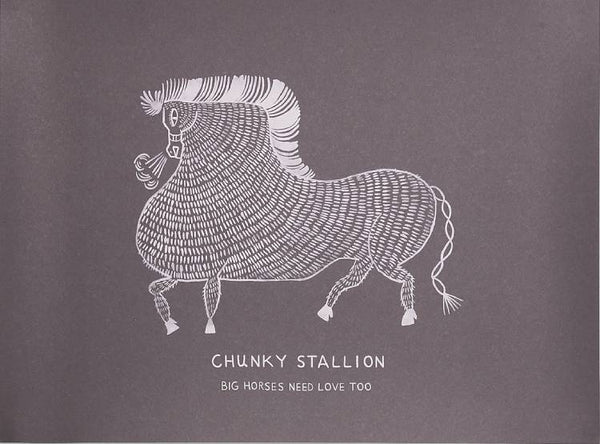 Chunky Stallion Poster (50 x 70cm)