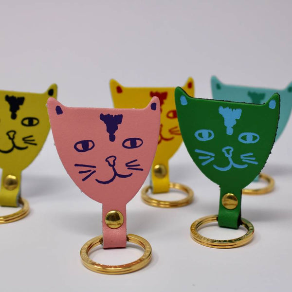 Cat Schlüsselanhänger Cream