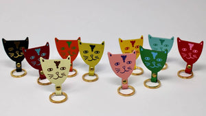 Cat Schlüsselanhänger Turquoise