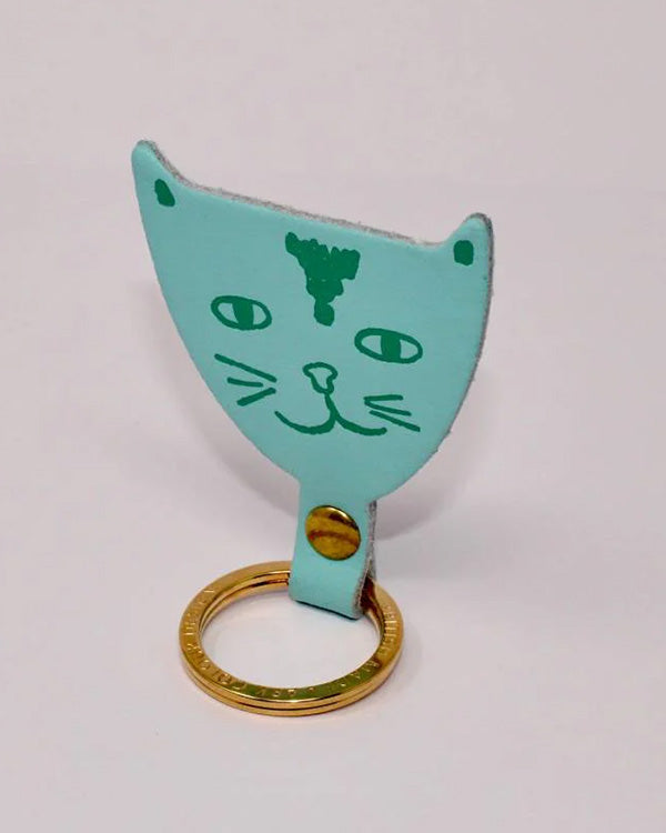 Cat Schlüsselanhänger Turquoise