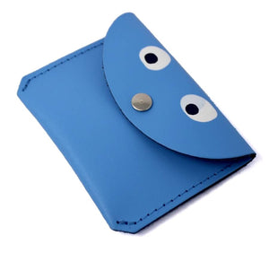 Googly Eye Mini Money Coin Purse Cornflower
