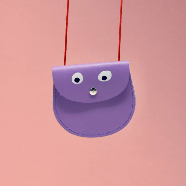 Googly Eye Pocket Money Purse Lilac