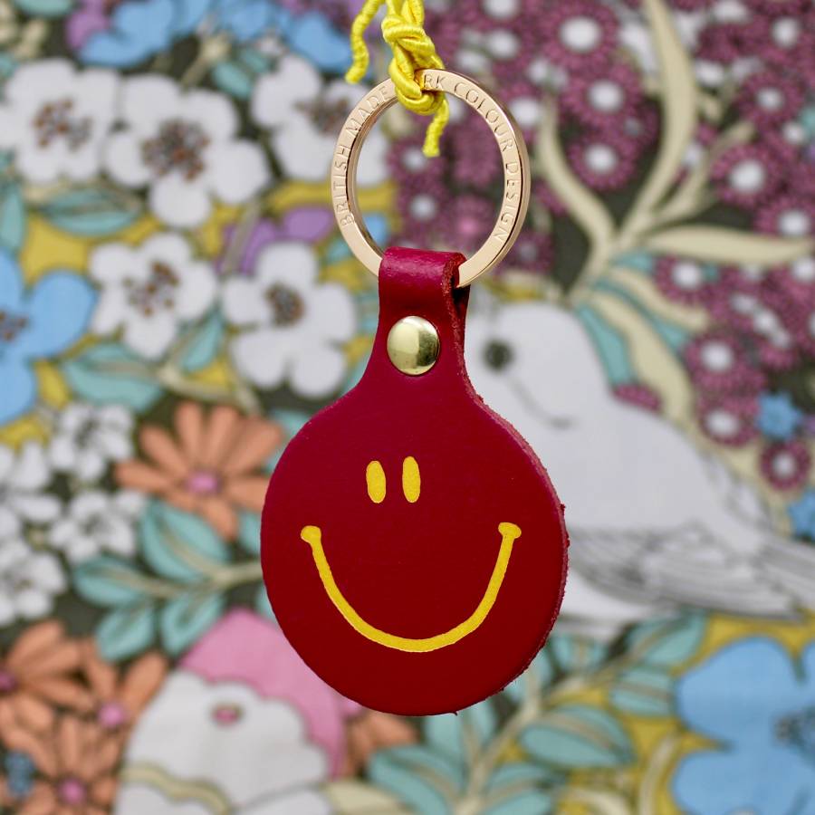 Feeling Lush Smiley Schlüsselanhänger Magenta