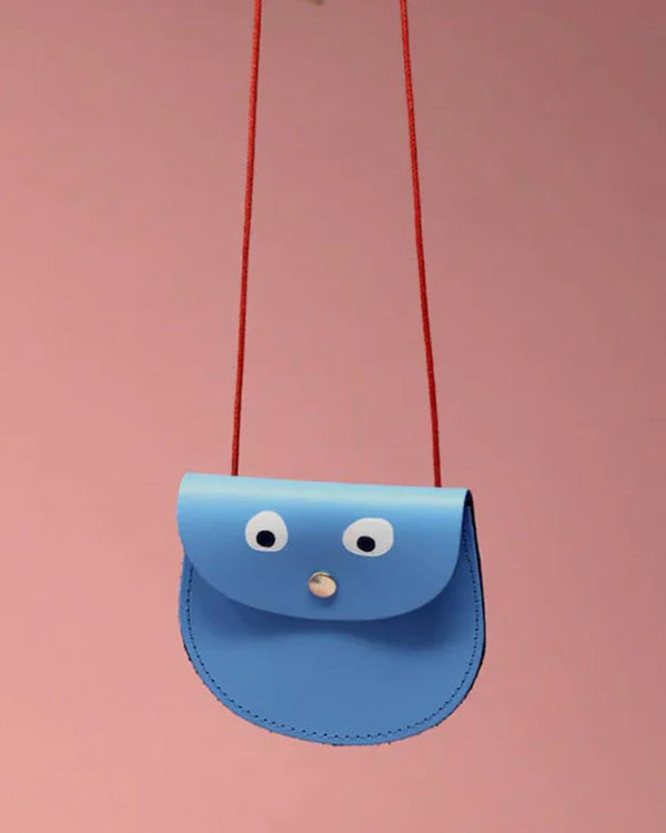 Googly Eye Pocket Money Purse Cornflower