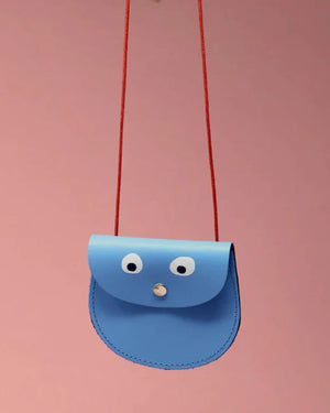 Googly Eye Pocket Money Purse Cornflower