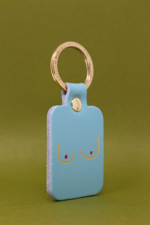 Boobs Schlüsselanhänger Turquoise