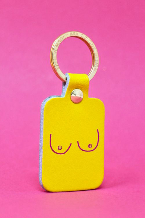 Boobs Schlüsselanhänger Bright Yellow