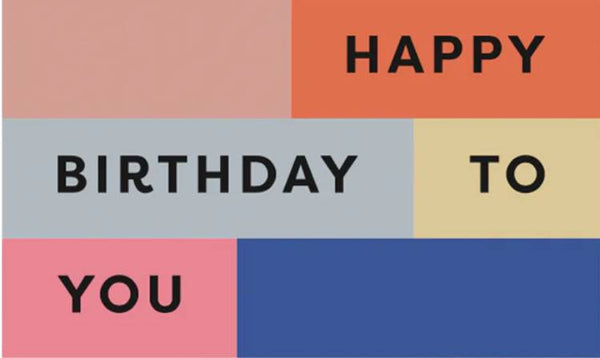Aufkleber Happy Birthday To You Colour Block (10 Stk.)