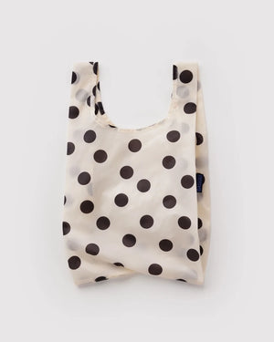 Baby Baggu Cream and Black Polka Dot