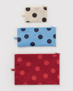Baggu Flat Pouch Polka Dot Mix