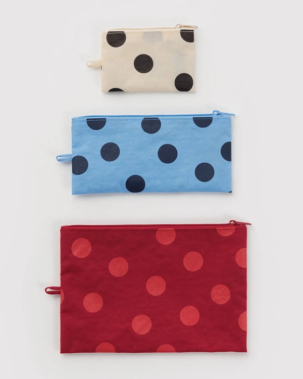 Baggu Flat Pouch Polka Dot Mix