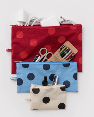 Baggu Flat Pouch Polka Dot Mix