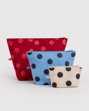 Baggu Go Pouch Polka Dot Mix (3teilig)