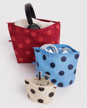 Baggu Go Pouch Polka Dot Mix (3teilig)