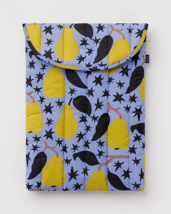 Baggu Puffy Laptop Sleeve 16" Golden Pears