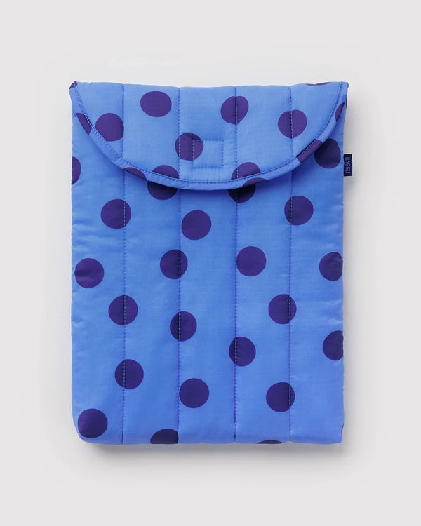 Baggu Puffy Laptop Sleeve 13"/14" Blue Polka Dot