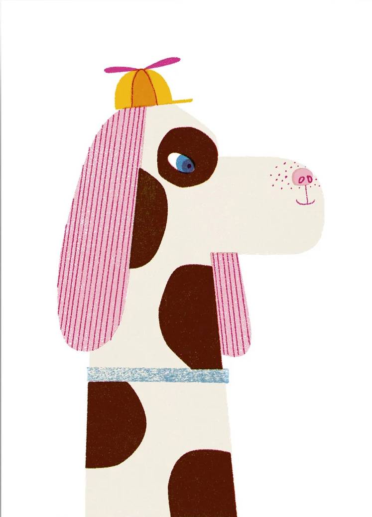Dotted Dog Postkarte