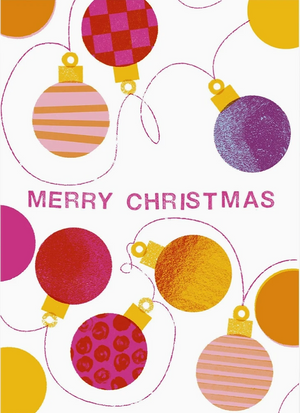 Christmas Bulbs Postkarte