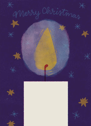 Christmas Candle Postkarte