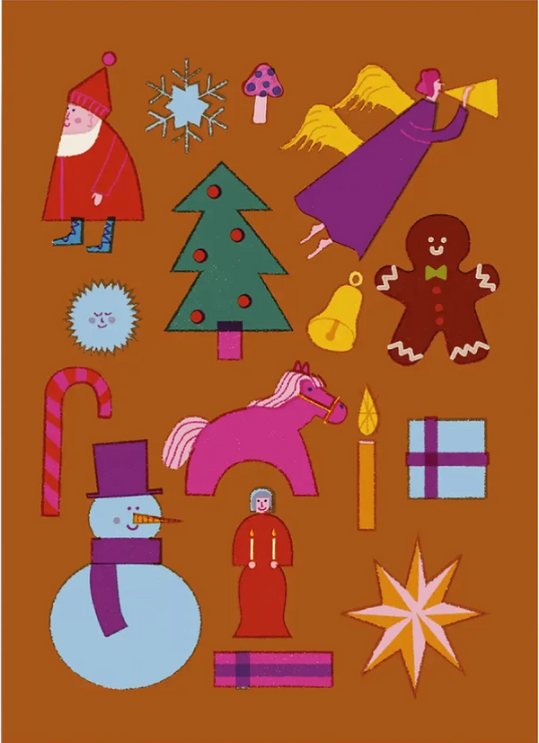 Christmas Things Postkarte