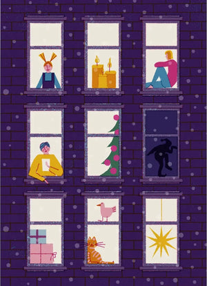 Winter Window Postkarte