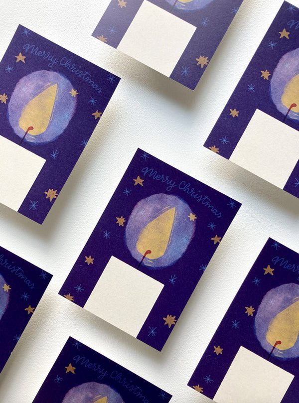 Christmas Candle Postkarte