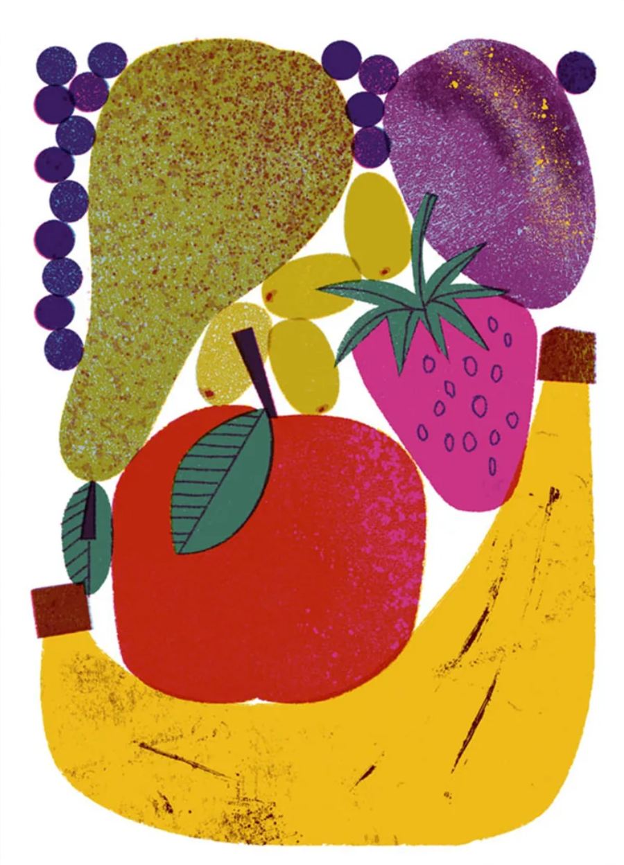 Fruits Postkarte