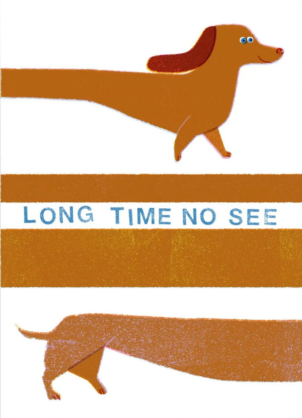 Long time no see Postkarte