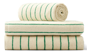Naram Badehandtuch Pure White & Grass (70x140cm)
