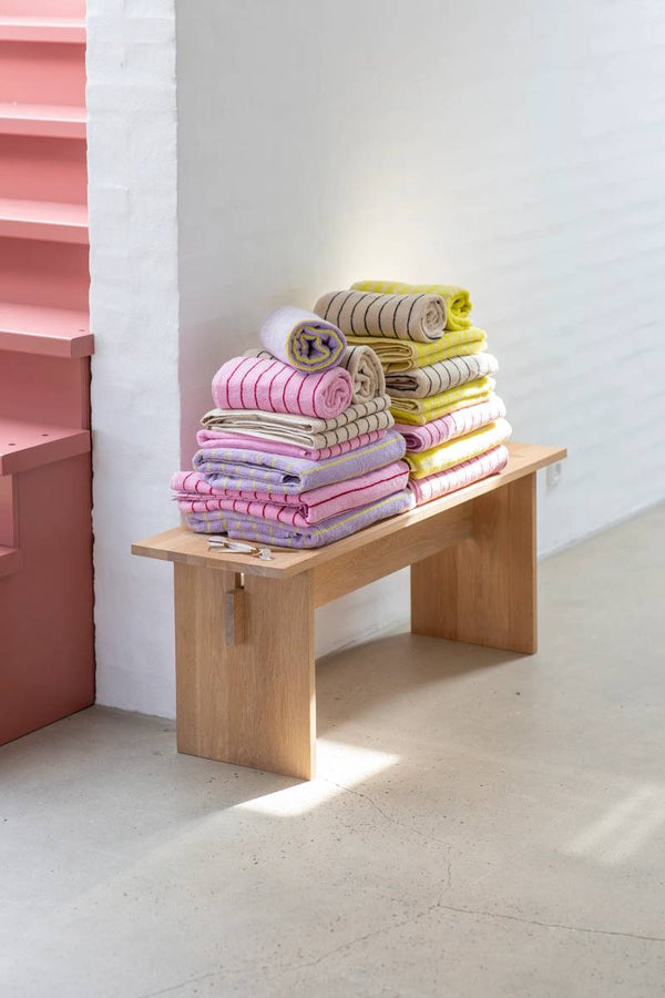 Naram Badehandtuch Lilac & Neon Yellow (70x140cm)