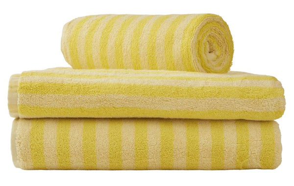 Naram Badehandtuch Pristine & Neon Yellow (70x140cm)
