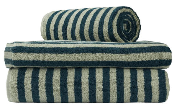 Naram Badehandtuch Sea Foam & Deep Teal (70x140cm)