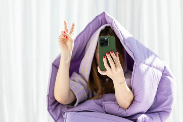 Puffy Blanket Tagesdecke Lavender