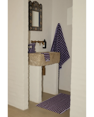 Bongusta Naram Waschlappen Wine & Lavender Blue (30x30cm)