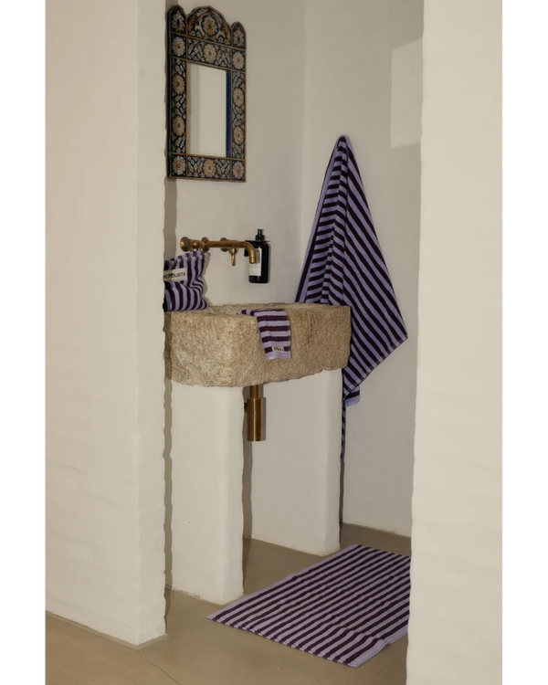 Bongusta Naram Waschlappen Wine & Lavender Blue (30x30cm)