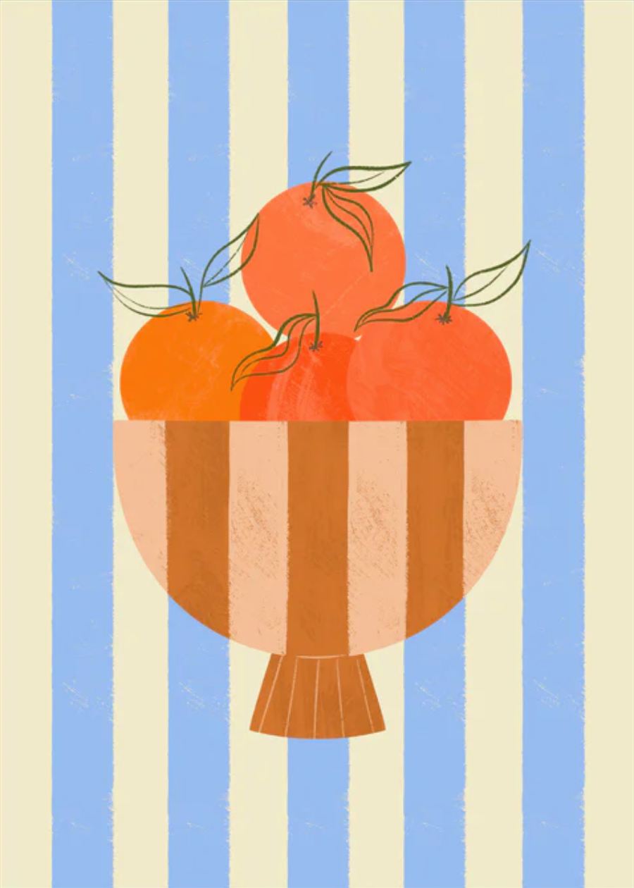 Bowl Of Oranges Poster (70x100cm)