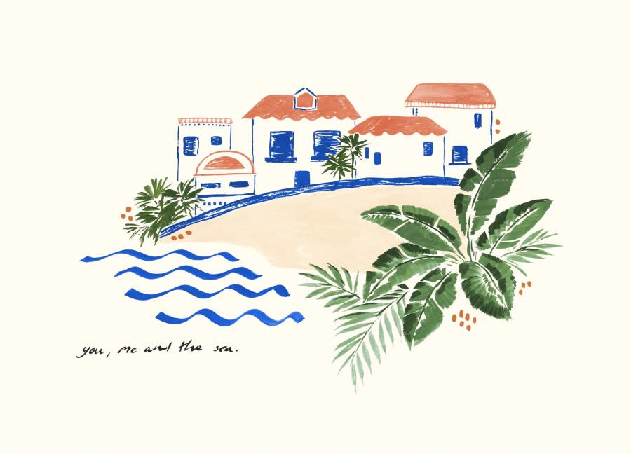You, Me and the Sea Print (Din A3)