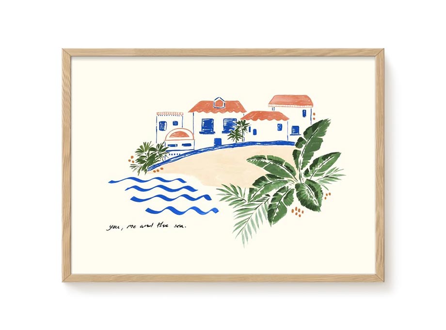 You, Me and the Sea Print (Din A3)
