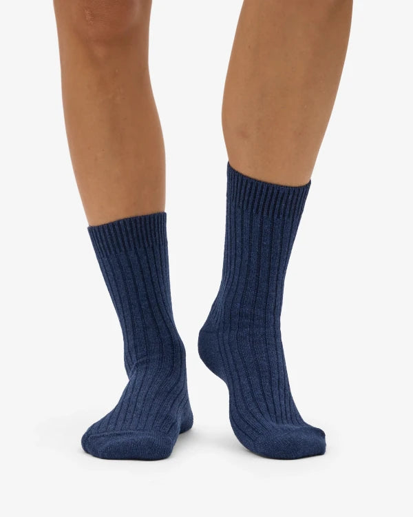 Colorful Standard - Merino Woll Socken Marine Blue
