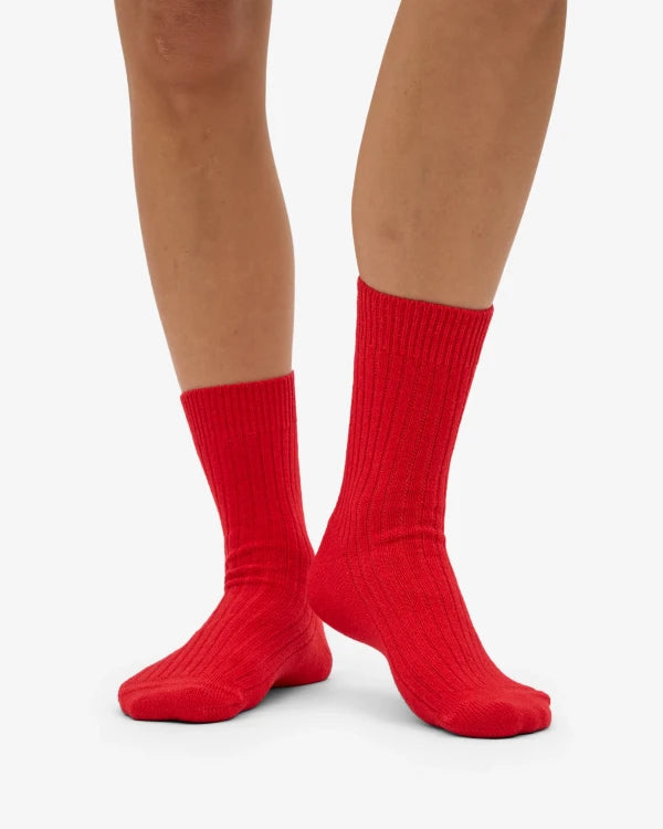 Colorful Standard - Merino Woll Socken Red Tangerine