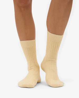Colorful Standard - Merino Woll Socken Soft Yellow