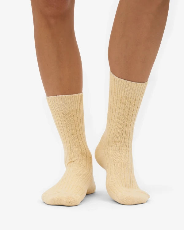 Colorful Standard - Merino Woll Socken Soft Yellow