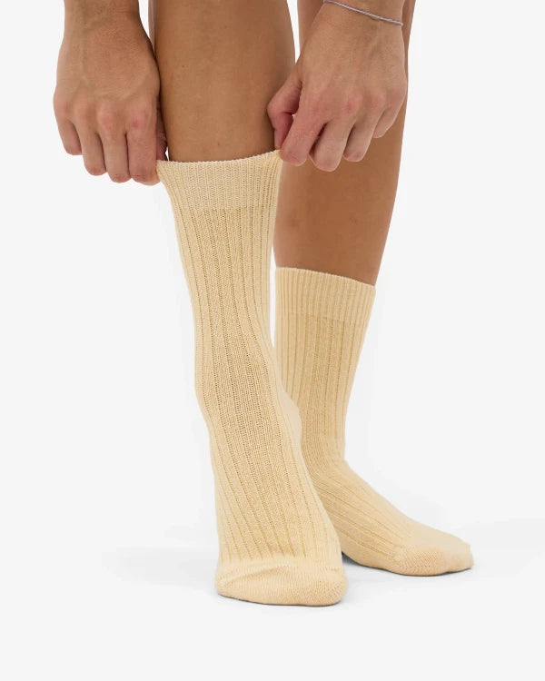 Colorful Standard - Merino Woll Socken Soft Yellow