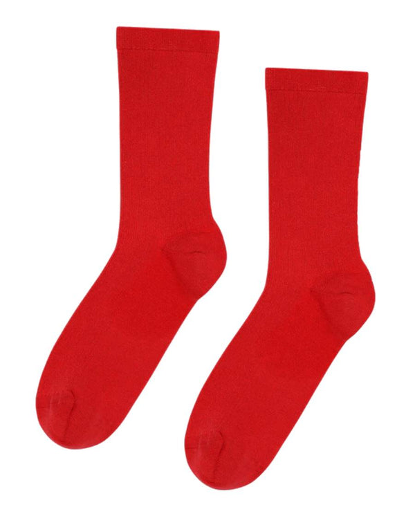Classic Organic Socks Scarlet Red